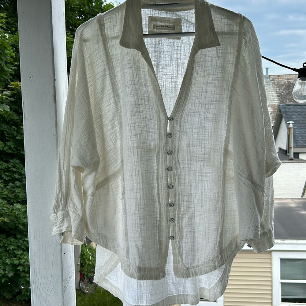 Free people oversize shirt